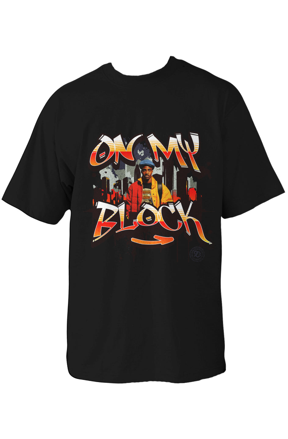 Oversized Heavyweight T Shirt "On My Block"