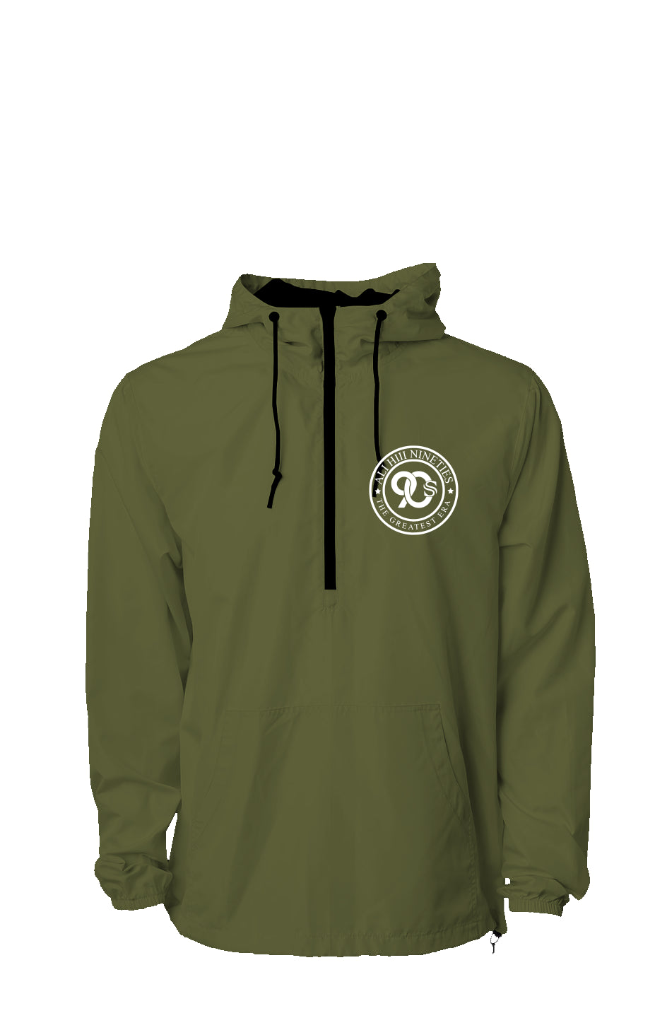 Lightweight Pullover Windbreaker Solid