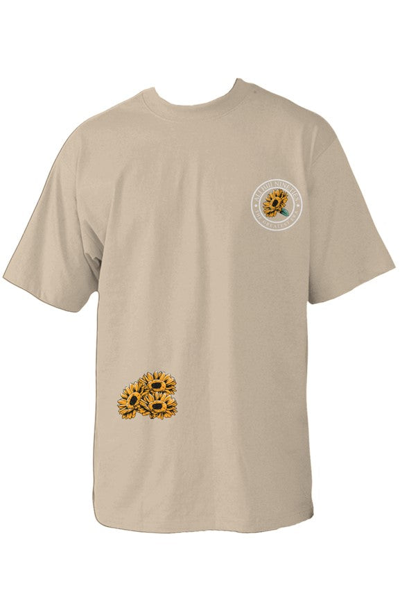 Oversized Heavyweight T Shirt "Flower Power"