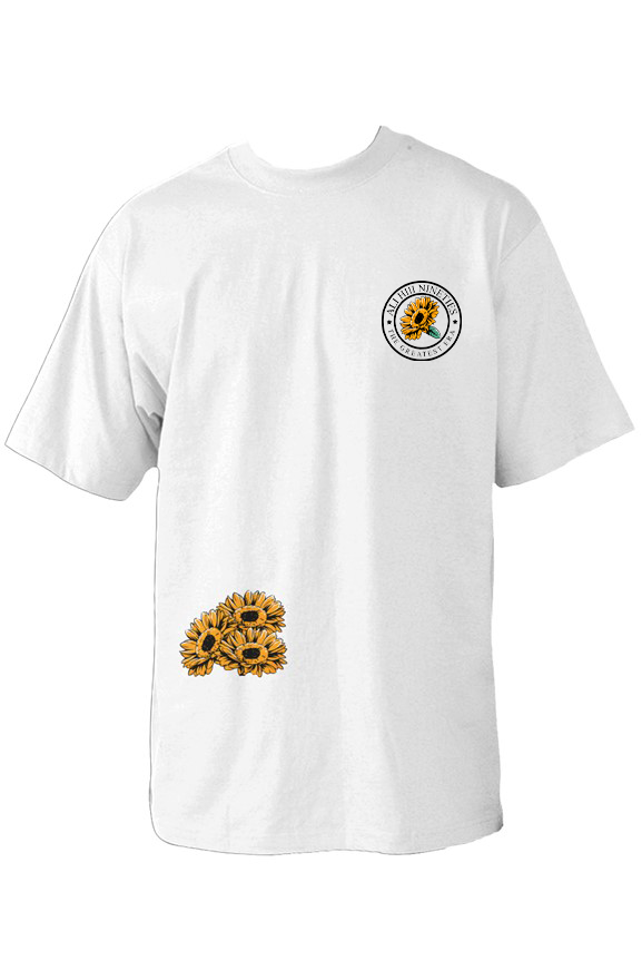Oversized Heavyweight T Shirt "Flower Power"