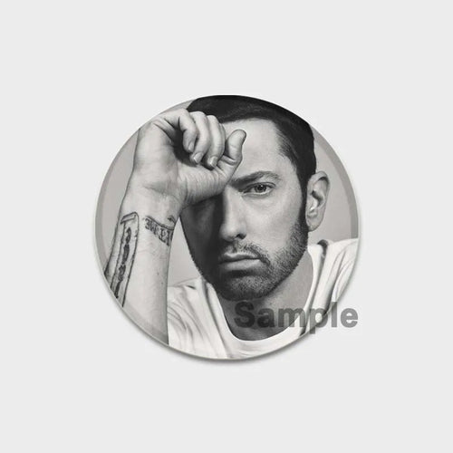 58mm Hip-Hop Rapper Eminem Icons Pins Cosplay Singer Badge Brooches