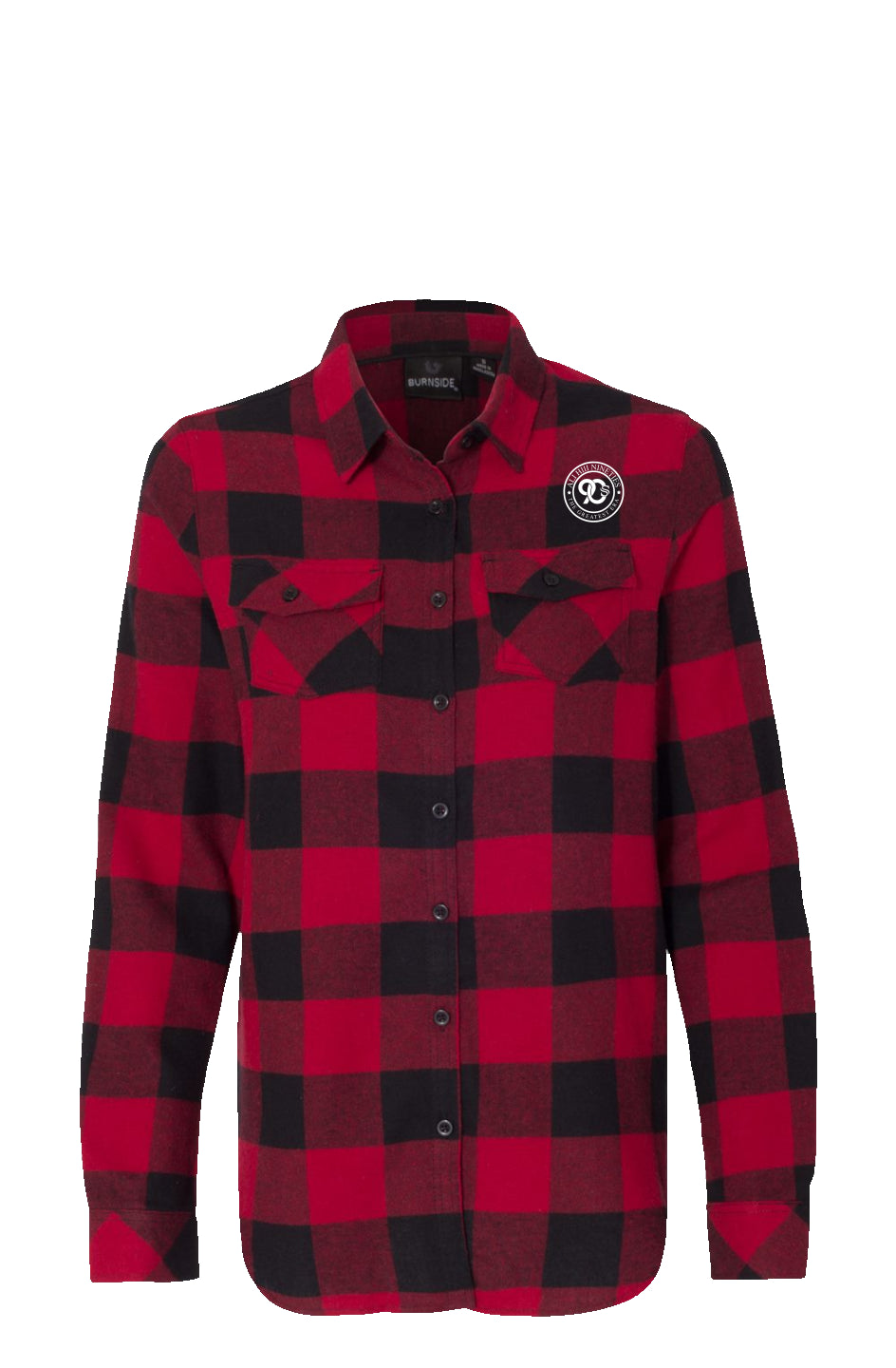 Womens Long Sleeve Grey Flannel