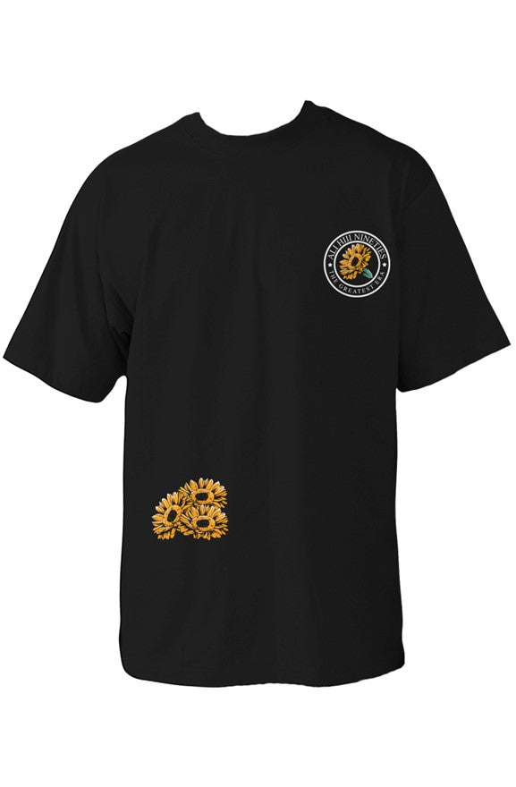 Oversized Heavyweight T Shirt "Flower Power"