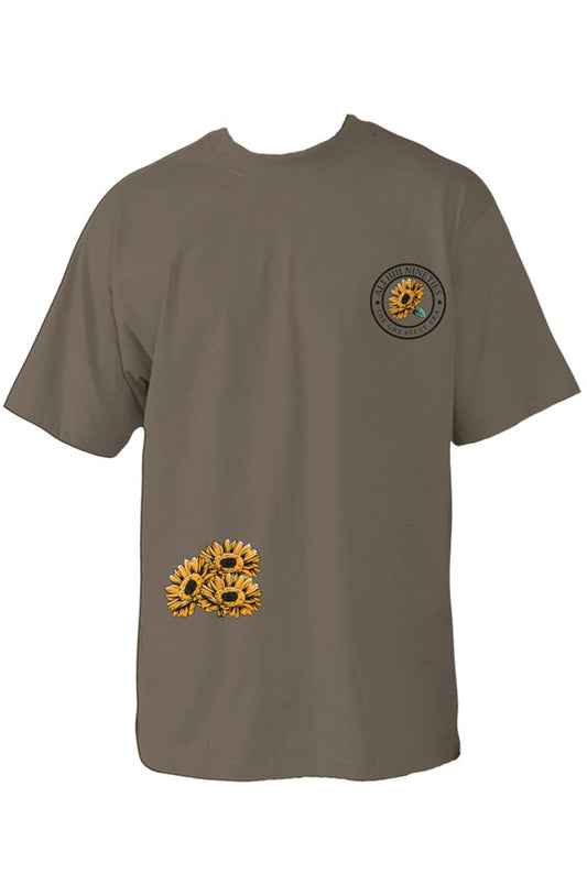 Oversized Heavyweight T Shirt &amp;quot;Flower Power&amp;quot;