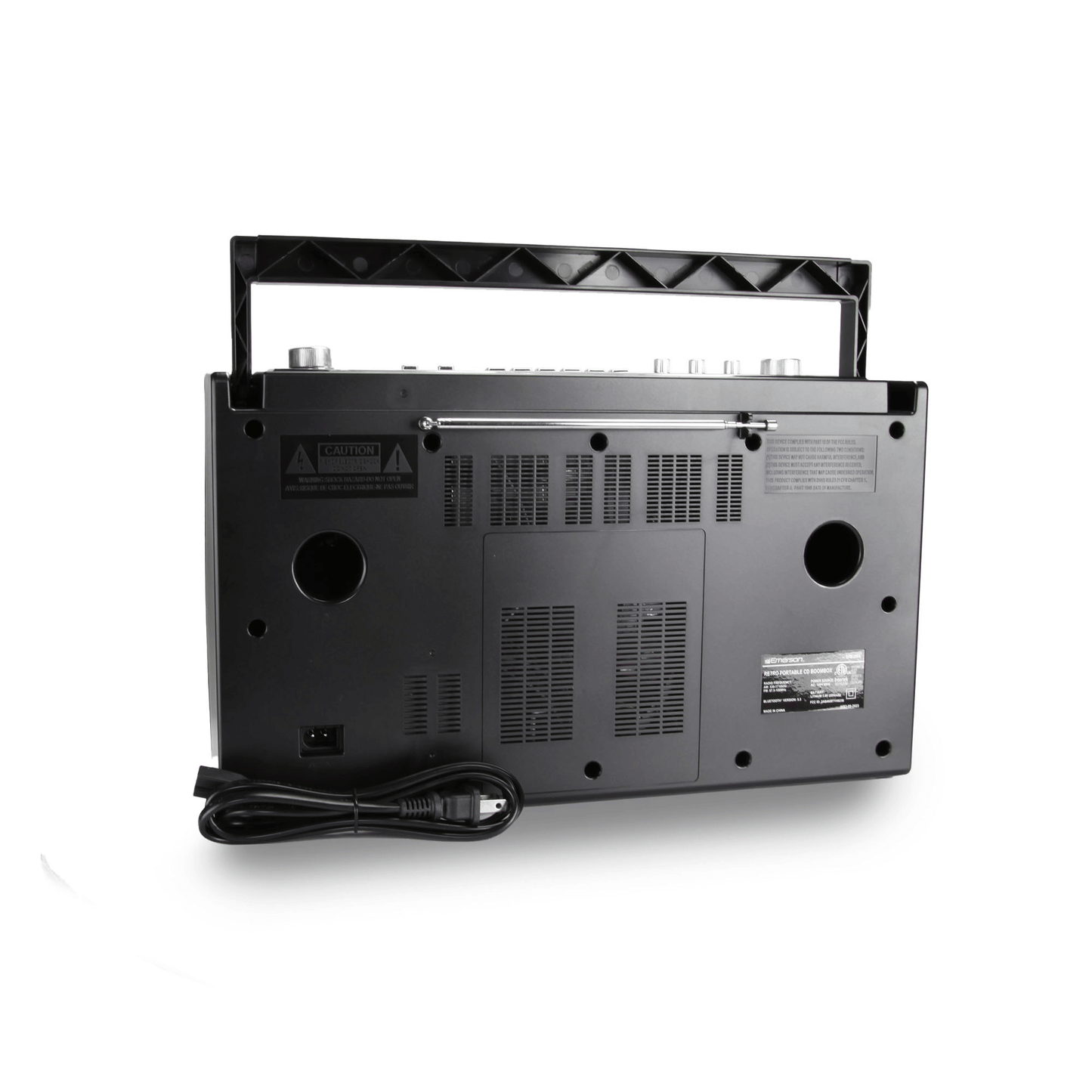 Emerson Retro Portable CD Boombox w Programmable Memory and LED Digita