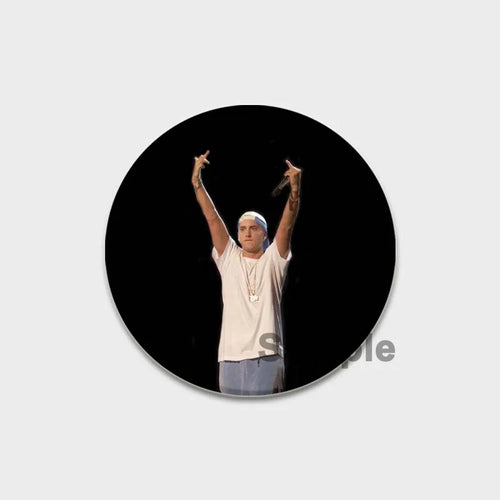 58mm Hip-Hop Rapper Eminem Icons Pins Cosplay Singer Badge Brooches