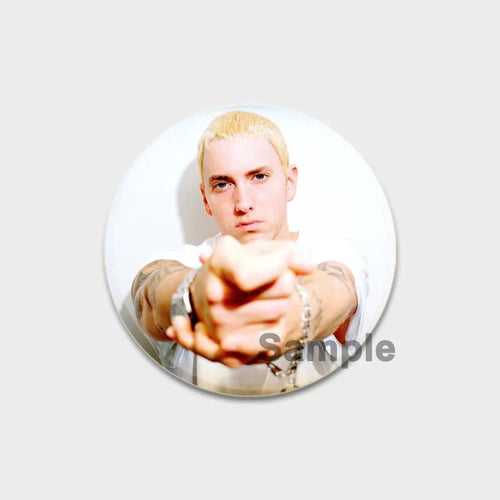 58mm Hip-Hop Rapper Eminem Icons Pins Cosplay Singer Badge Brooches