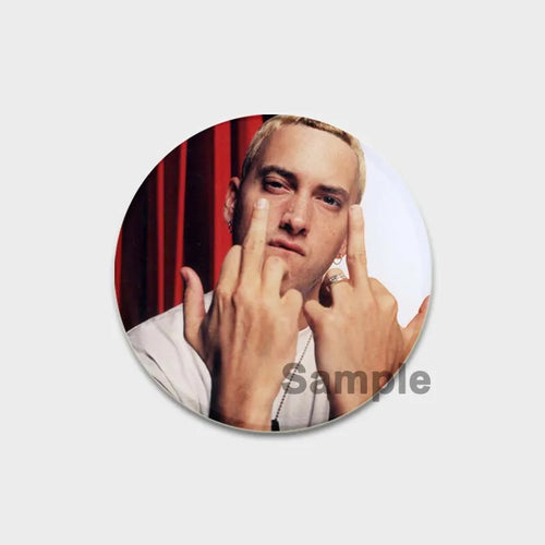 58mm Hip-Hop Rapper Eminem Icons Pins Cosplay Singer Badge Brooches