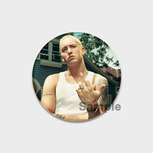 58mm Hip-Hop Rapper Eminem Icons Pins Cosplay Singer Badge Brooches