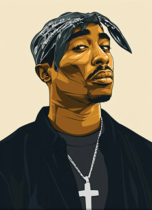 West Coast Rappers BIG Biggie Tupac Famous Hip Hop Singer Diamond