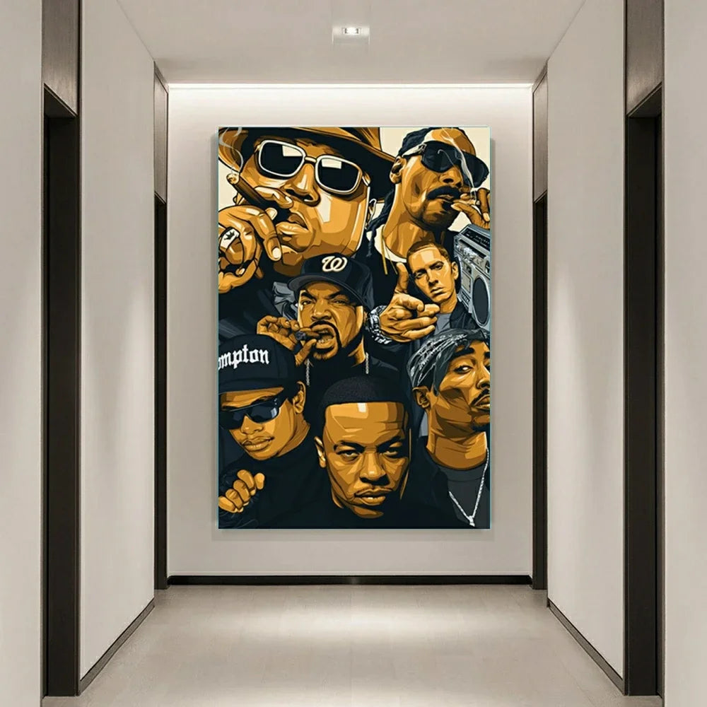 West Coast Rappers BIG Biggie Tupac Famous Hip Hop Singer Diamond