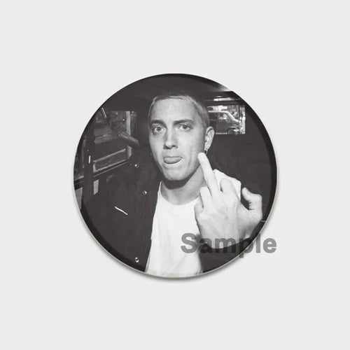 58mm Hip-Hop Rapper Eminem Icons Pins Cosplay Singer Badge Brooches