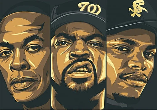 West Coast Rappers BIG Biggie Tupac Famous Hip Hop Singer Diamond