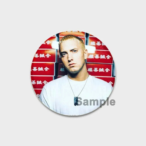 58mm Hip-Hop Rapper Eminem Icons Pins Cosplay Singer Badge Brooches