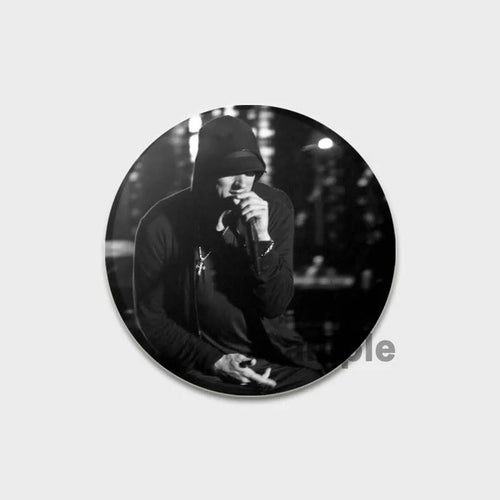 58mm Hip-Hop Rapper Eminem Icons Pins Cosplay Singer Badge Brooches