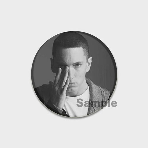 58mm Hip-Hop Rapper Eminem Icons Pins Cosplay Singer Badge Brooches