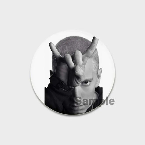 58mm Hip-Hop Rapper Eminem Icons Pins Cosplay Singer Badge Brooches