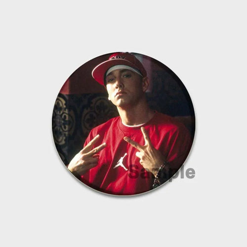 58mm Hip-Hop Rapper Eminem Icons Pins Cosplay Singer Badge Brooches
