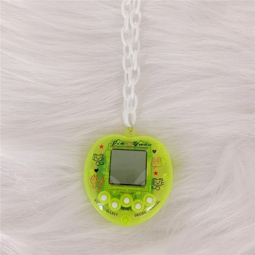 Y2k Electronic Pet Game Machine Pendant Necklace For Women Acrylic