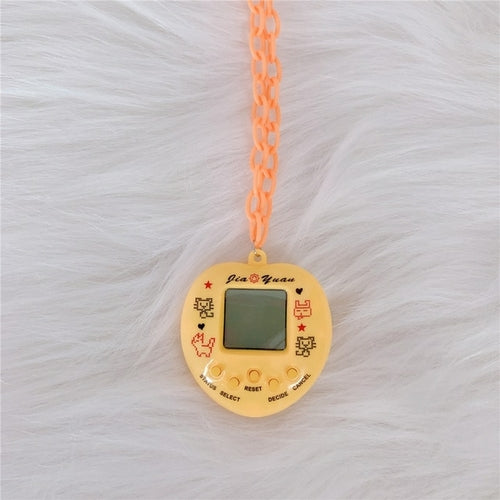 Y2k Electronic Pet Game Machine Pendant Necklace For Women Acrylic