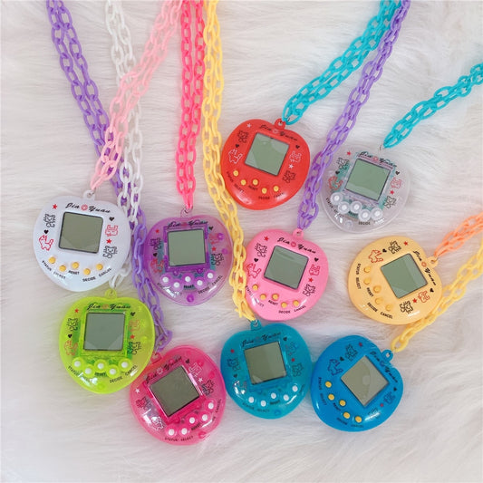 Y2k Electronic Pet Game Machine Pendant Necklace For Women Acrylic