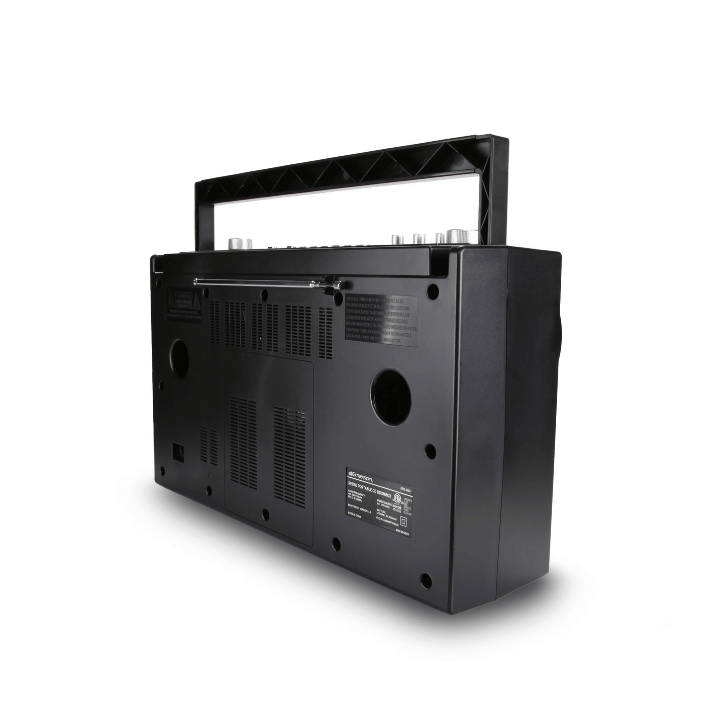 Emerson Retro Portable CD Boombox w Programmable Memory and LED Digita