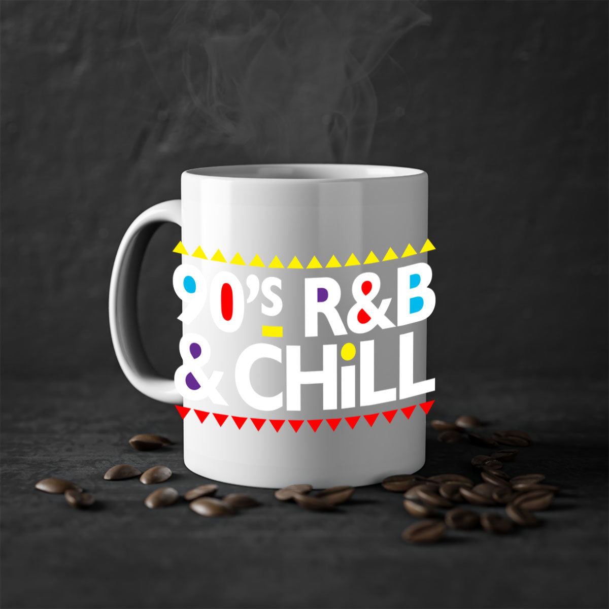 90s rnb and chill 279#- black words - phrases-Mug / Coffee Cup